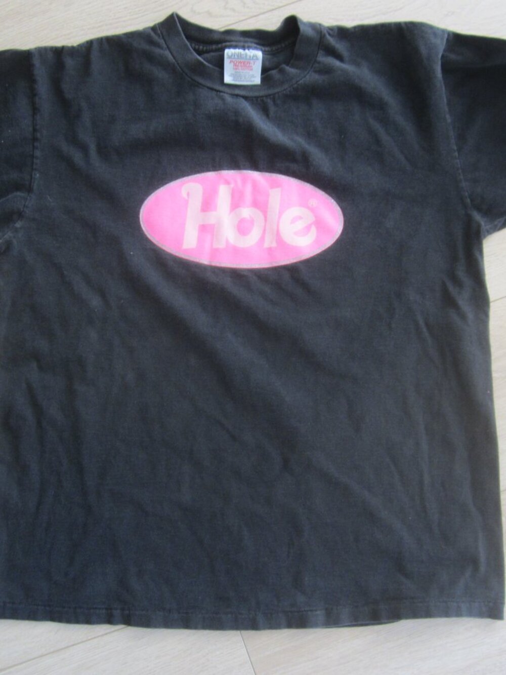 1990s Hole Band Shirt Vintage Barbie Logo Rare USA L Courtney Love Nirvana